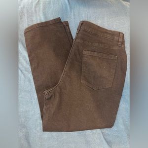 Black straight leg jeans